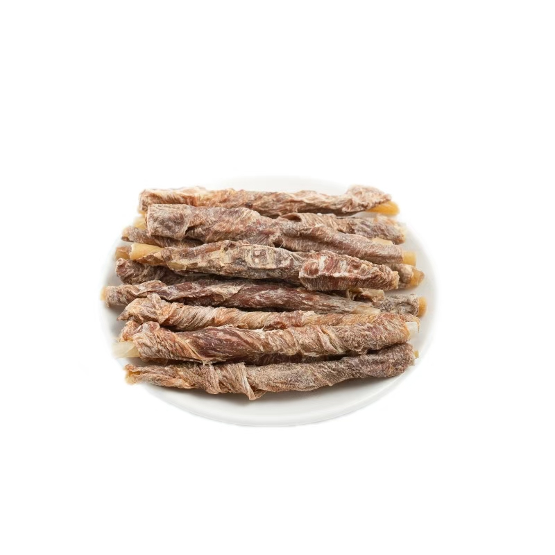 鸭肉绕牛皮棒